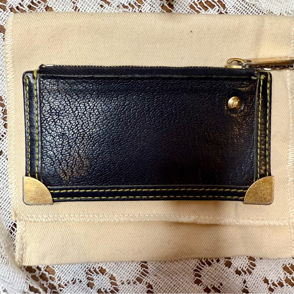 Louis Vuitton Black and Gold Coin Purse - Picture 6 of 9